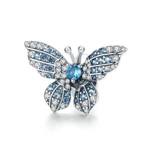 Beautiful large blue butterfly spacer